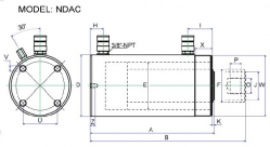 Cylindry Hydrauliczne serii NDAC