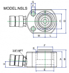Cylinder hydrauliczny NSHS-603